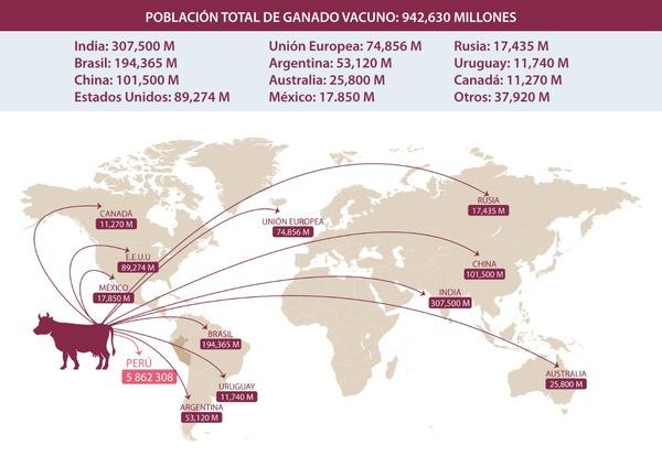 Producción de ganado vacuno en el mundo ¿Qué países tienen la mayor cantidad de vacas? - Image 2