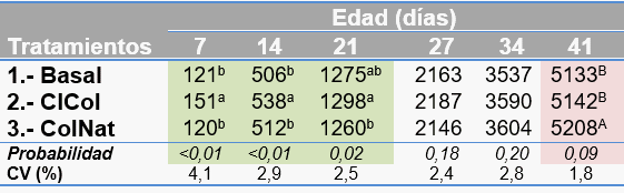 Evaluación de colina natural sobre el desempeño productivo de broilers - Image 2