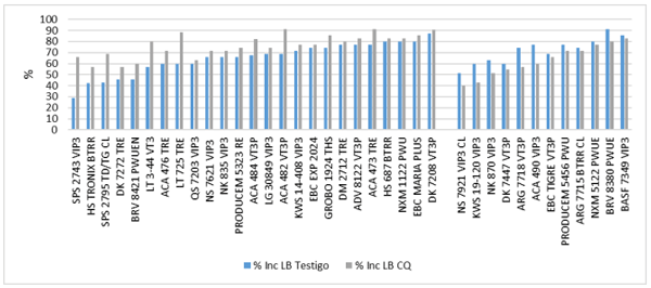 Gráfico 6. Incidencia (%) de Lunar blanco 