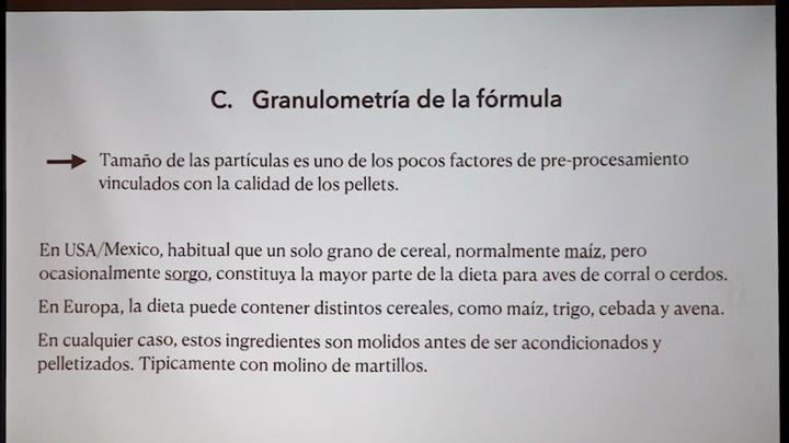 Factores que influyen en el PDI: La granulometría de la fórmula