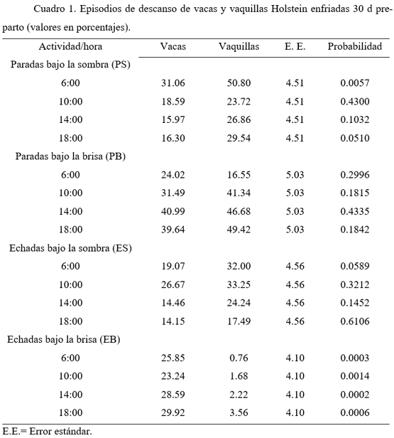 Enfriamiento de vacas y vaquillas Holstein antes del parto durante verano: medidas de conducta relacionadas con el bienestar animal - Image 1