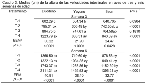 Efecto del aceite de orégano sobre variables productivas, altura de vellosidades intestinales y su acumulación en pechuga de pollo - Image 3
